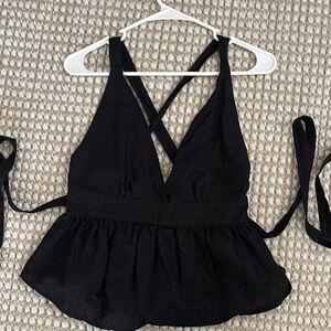 Free people crisscross top